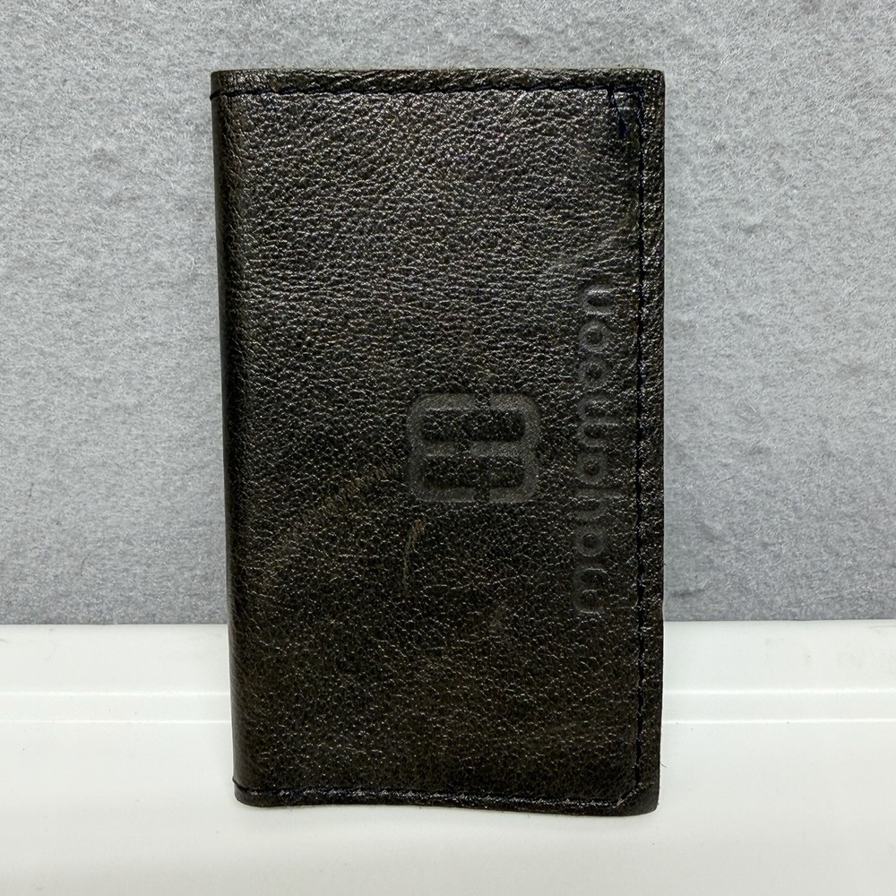 Mayamoon Leather Minimalist Business Card Holder Wallet Slim Brown Card Case